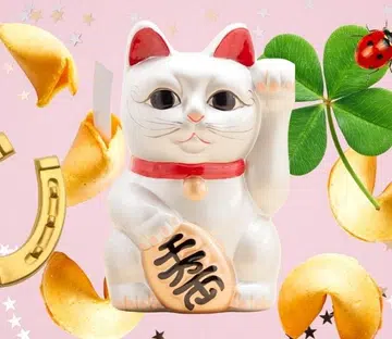 collage of lucky items