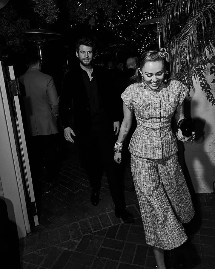 Liam Hemsworth and Miley Cyrus. Photo: Courtesy