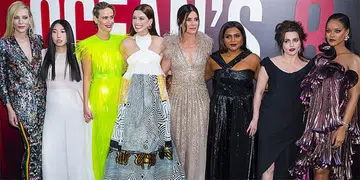 Sarah Paulson Rihanna Sandra Bullock Anne Hathaway Cate Blanchett Mindy Kaling Awkwafina Helena Bonham Carter