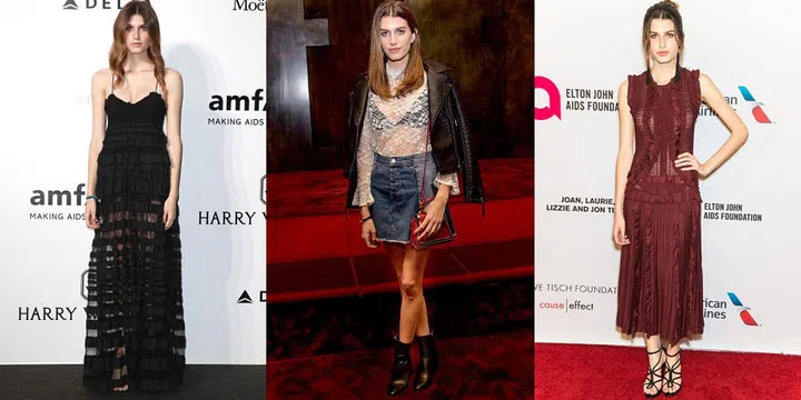 Claim to fame: Fashion loves a good celebrity spawn. The daughter of actress Rene Russo and director Dan Gilroy, Gilroy has a modelling contract and a busy social calendar – the ideal set up for 'It' girl status.
Style profile: A lot of lace, black, white and red add up to a smart, sexy style befitting a well-educated 23-year old.