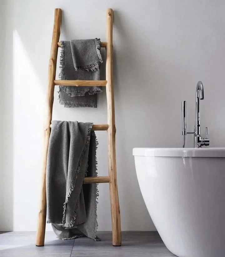 Teak Ladder,  $499.95, from Crate & Barrel