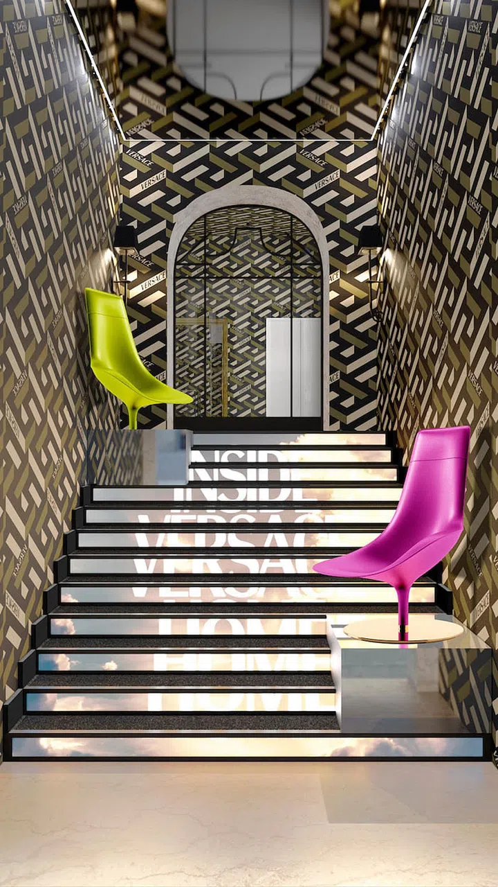 Versace’s Venus chairs. (Photo: Versace)