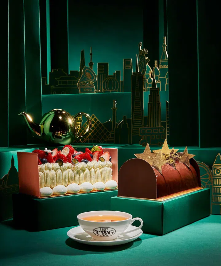 Festive Logcakes (Photo: TWG Tea)