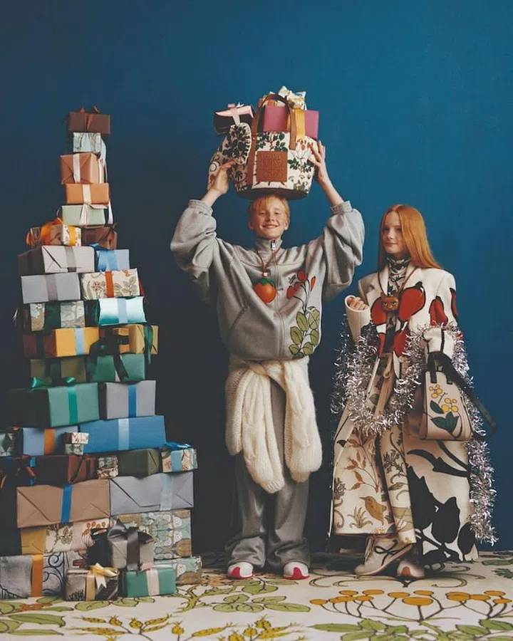 A visual from the LOEWE x Charles Voysey lookbook (Photo: LOEWE)
