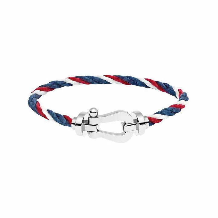 White gold Force 10 (large model) bracelet, $4,850, FRED