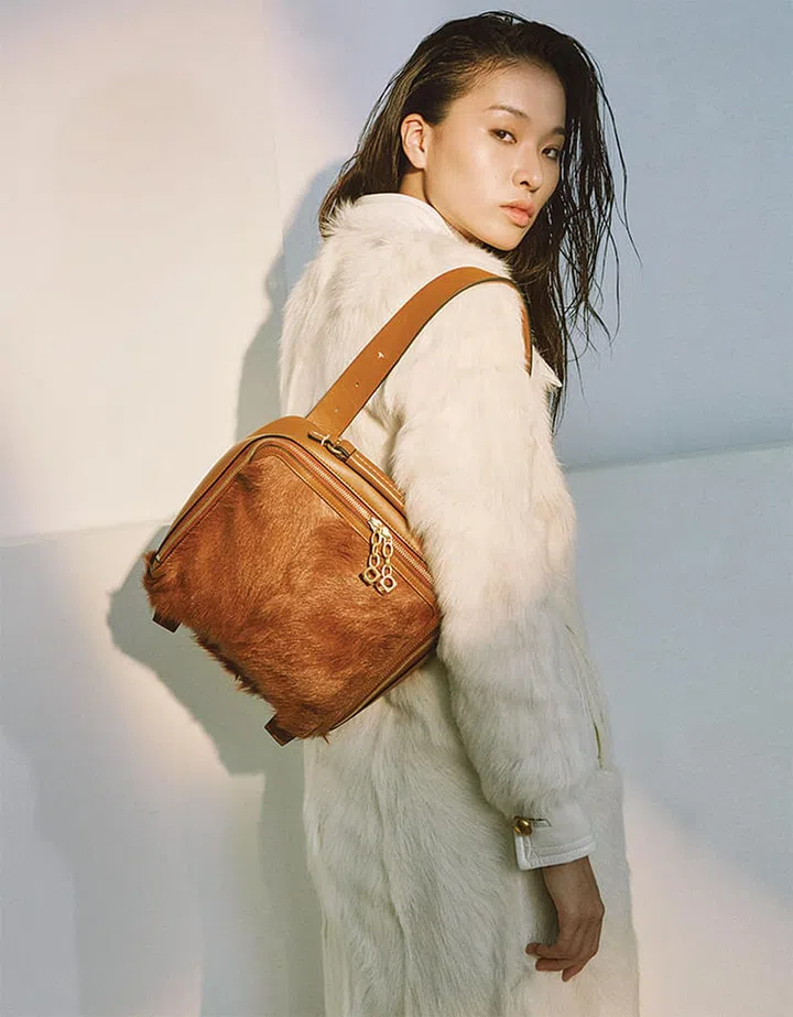 Coat; bag
