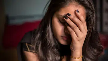 Asian Woman Anxiety