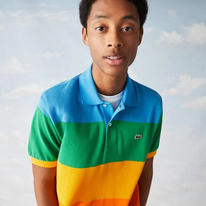 Lacoste x Polaroid Colour Striped Classic Fit Polo