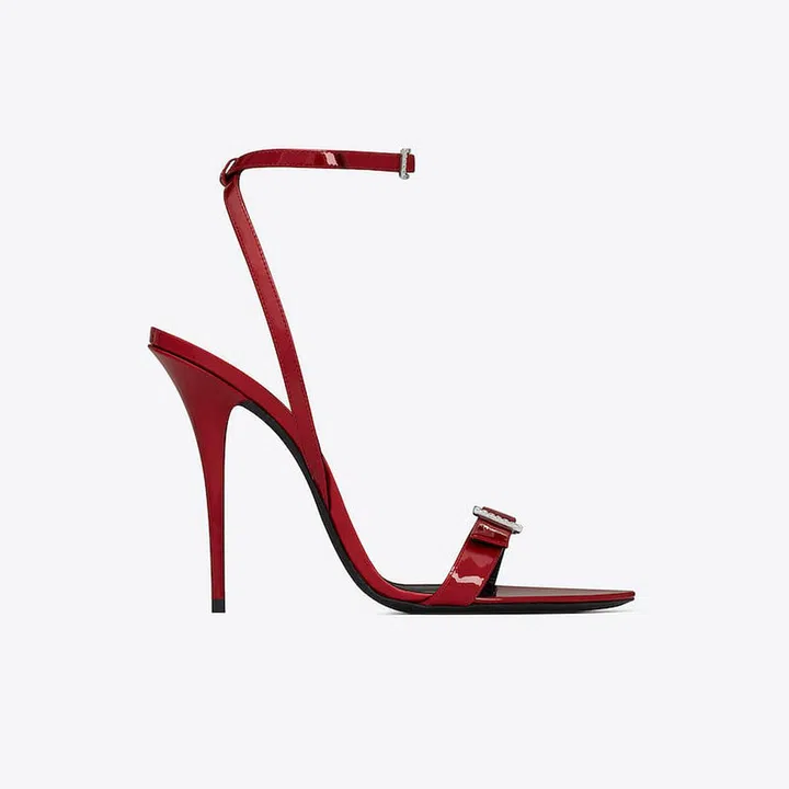 Claude Sandals In Patent Leather, $1,510, Saint Laurent