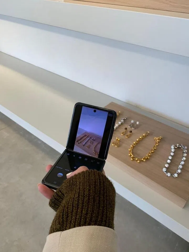 In love with the jewellery range at at the LOEWE FW20 presentation.