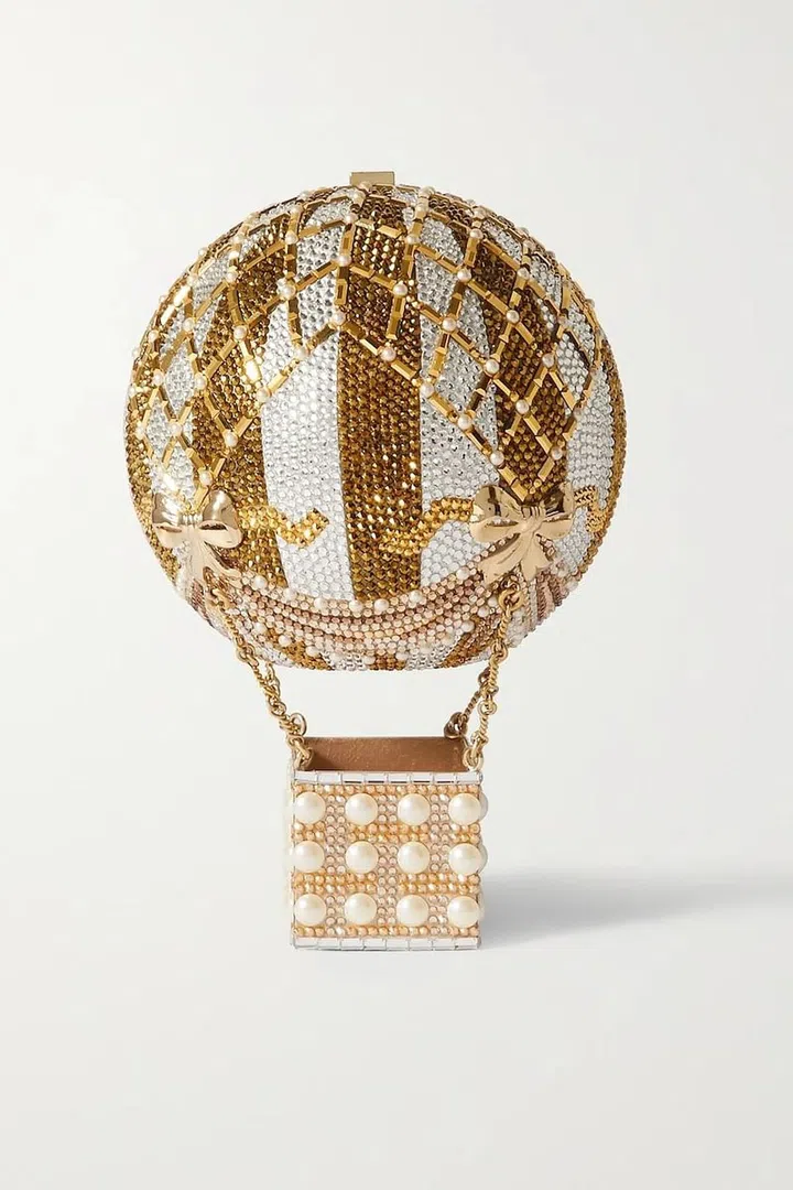 Hot Air Balloon Sunset Embellished Gold-Tone Clutch, $5,258, Judith Leiber Couture at Net-a-Porter
