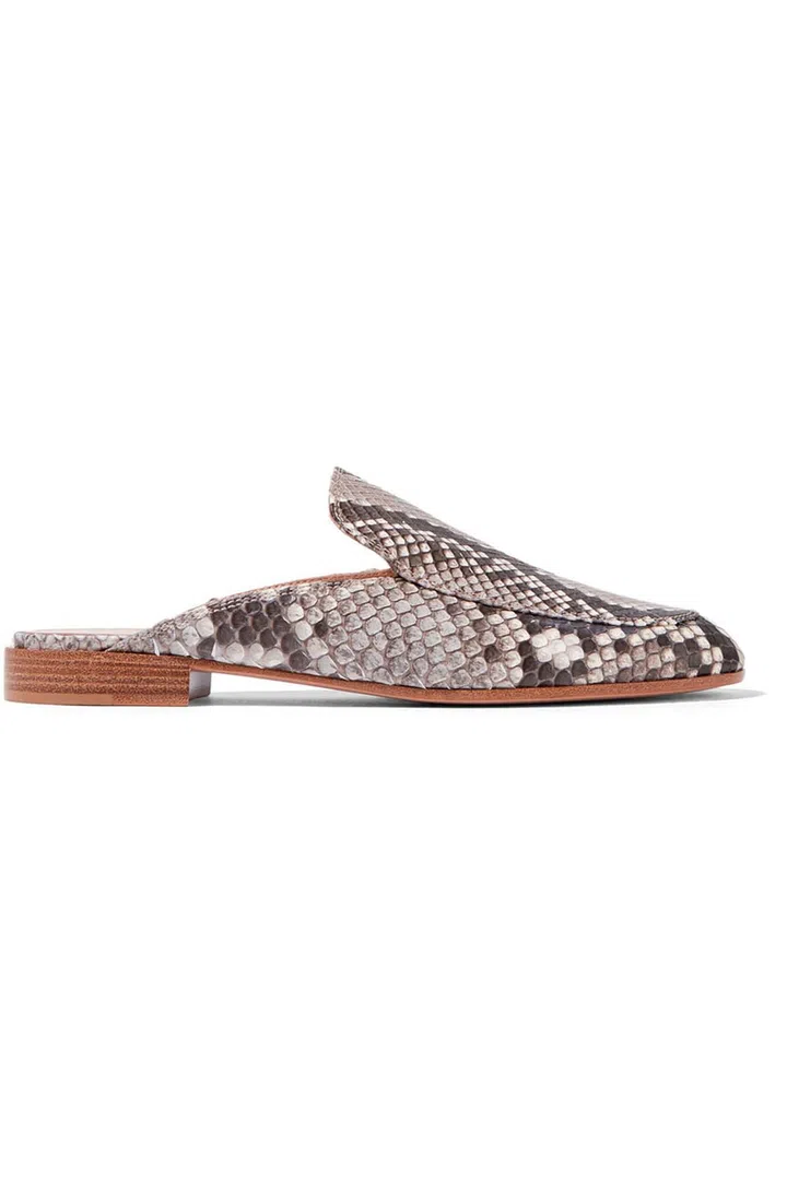 Clash this python print with something floral for a chic contrast. Gianvito Rossi Leather shoes, £690