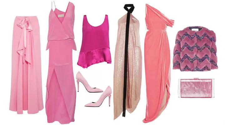 Maxi skirt, Tome; Asymmetric dress, Michelle Mason; Top, 3.1 by Phillip Lim; Suede pumps, Alexander Wang; Lamé dress, Roland Mouret; Velvet gown, Monse; Jacket, Ainea; Clutch, Edie Parker - all from THEOUTNET.COM

