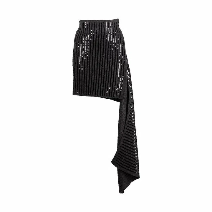 Cascade Sequinned Mini Skirt, $969, Monse at Farfetch
