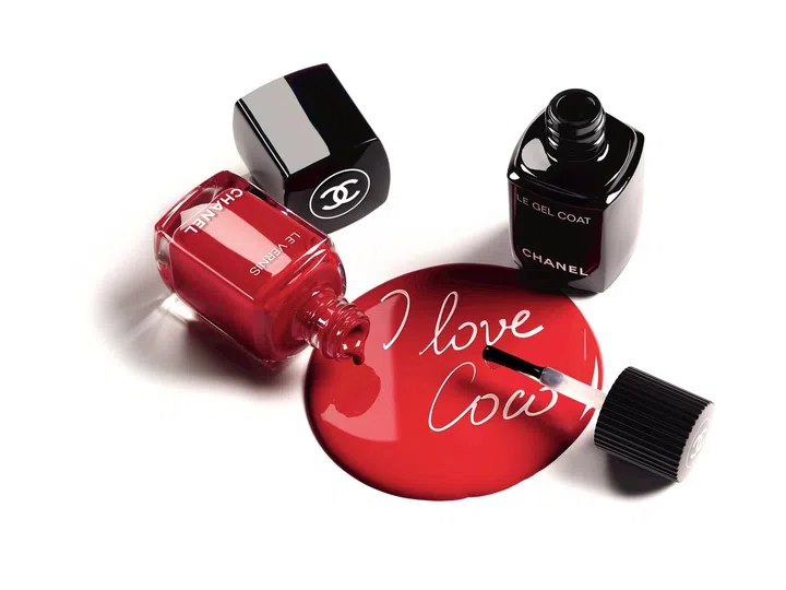 Test out your favourite Le Vernis shade for DIY gel-like effect manicure. Shown here: Le Vernis is 500 Rouge Essentiel, $39. 