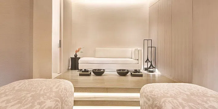 Indulge in the spacious couple’s treatment suite 