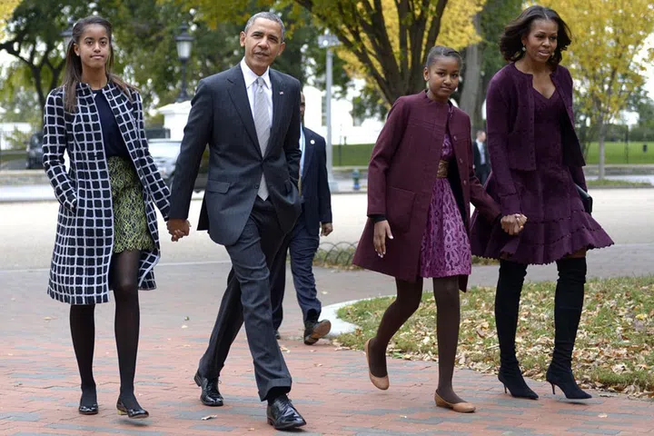 Attending a Sunday service at St. John's Episcopal Church in Washington D.C. Photo: Getty