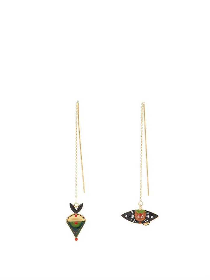 Ma Vallee chain-drop earrings, S$220