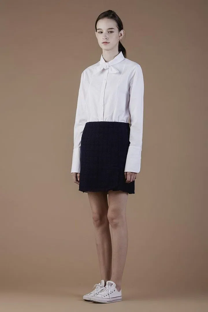 Ultramarine Studio Tie-Neck Oxford Shirt, $65.40, EOMM (Photo: EOMM)