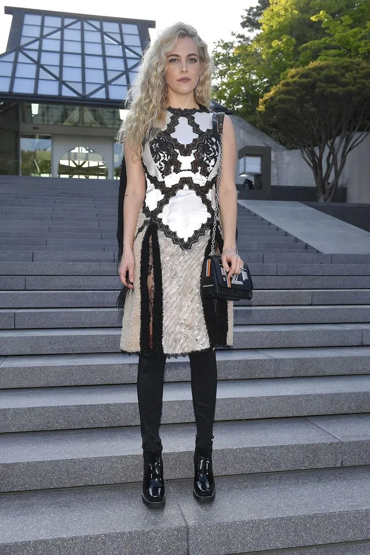 In Louis Vuitton. Photo: Getty 