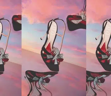 I Love Vivier embellished suede slingback sandals, Roger Vivier