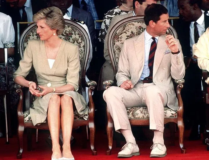 Sitting together during their official tour of Cameroon, West Africa. Photo: Getty 