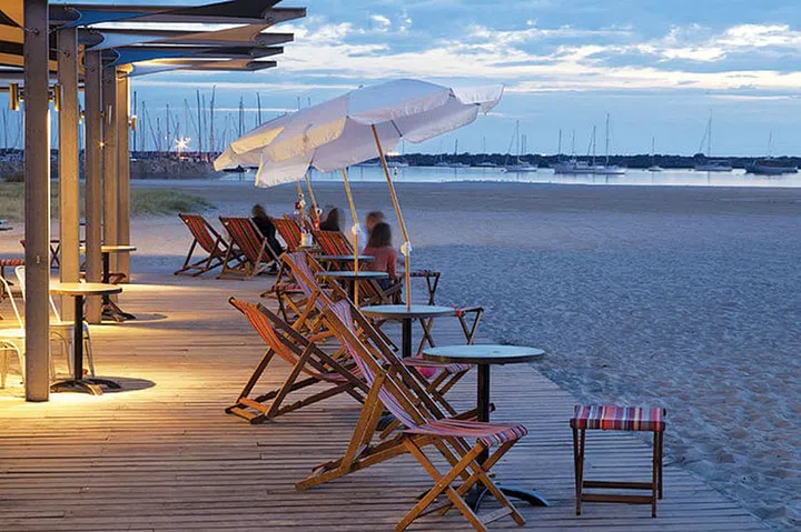 Chill out along the beach front at West Beach Bathers Pavilion.