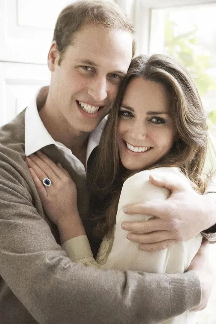 The second official portrait, shot by Mario Testino, released in December 2010 to mark the royal couple’s engagement. Photo: Mario Testino/Clarence House/PA
