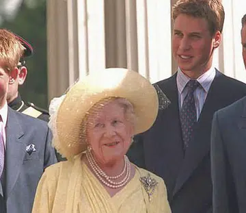 prince harry queen mother