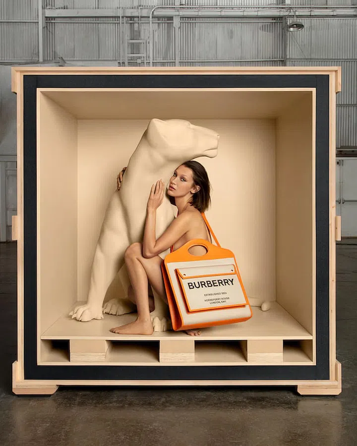 Pocket Bag campaign Bella Hadid