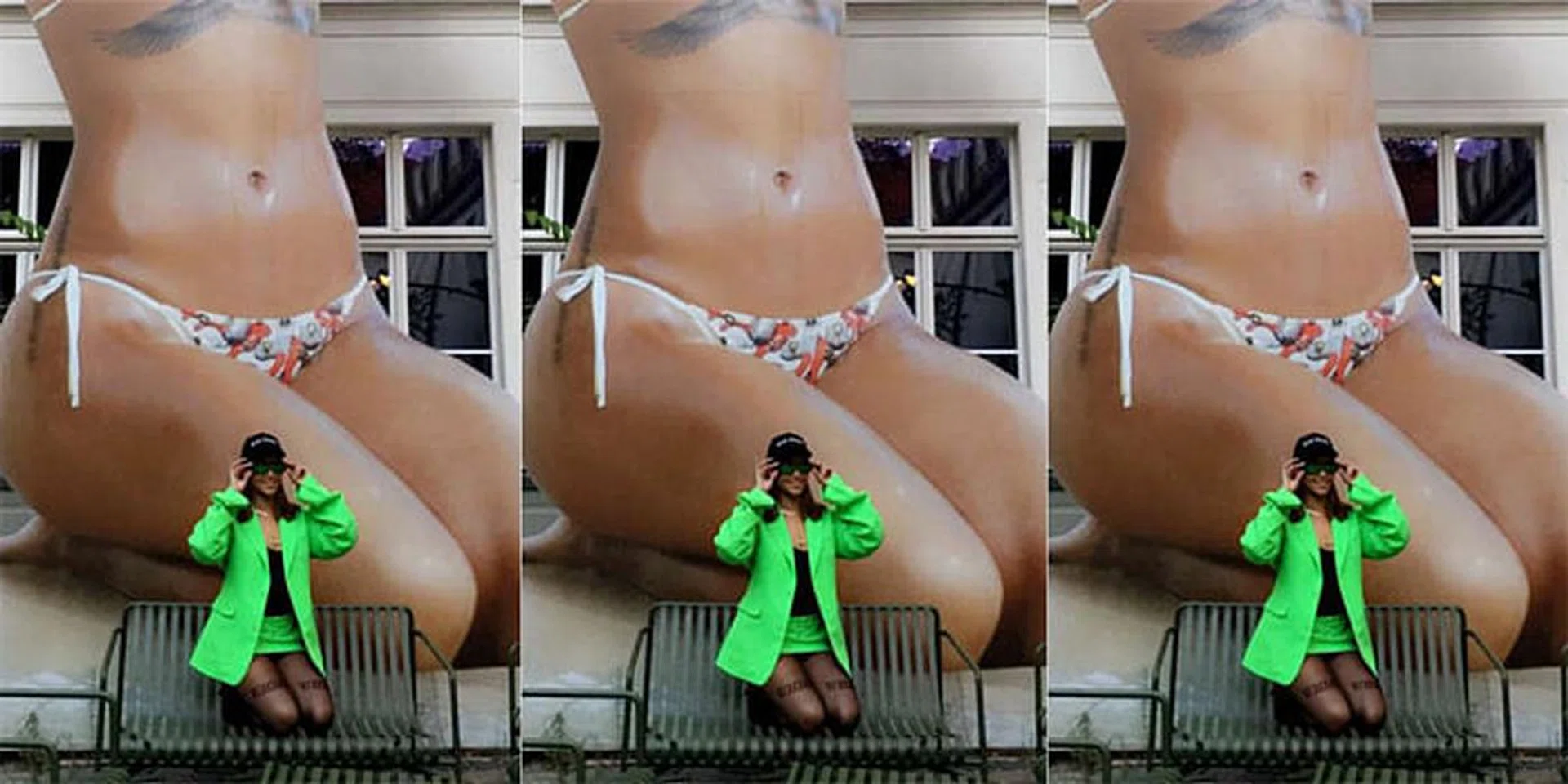 Of Course Rihanna Staged A Photoshoot In Front Of A Headless Statue Of Herself