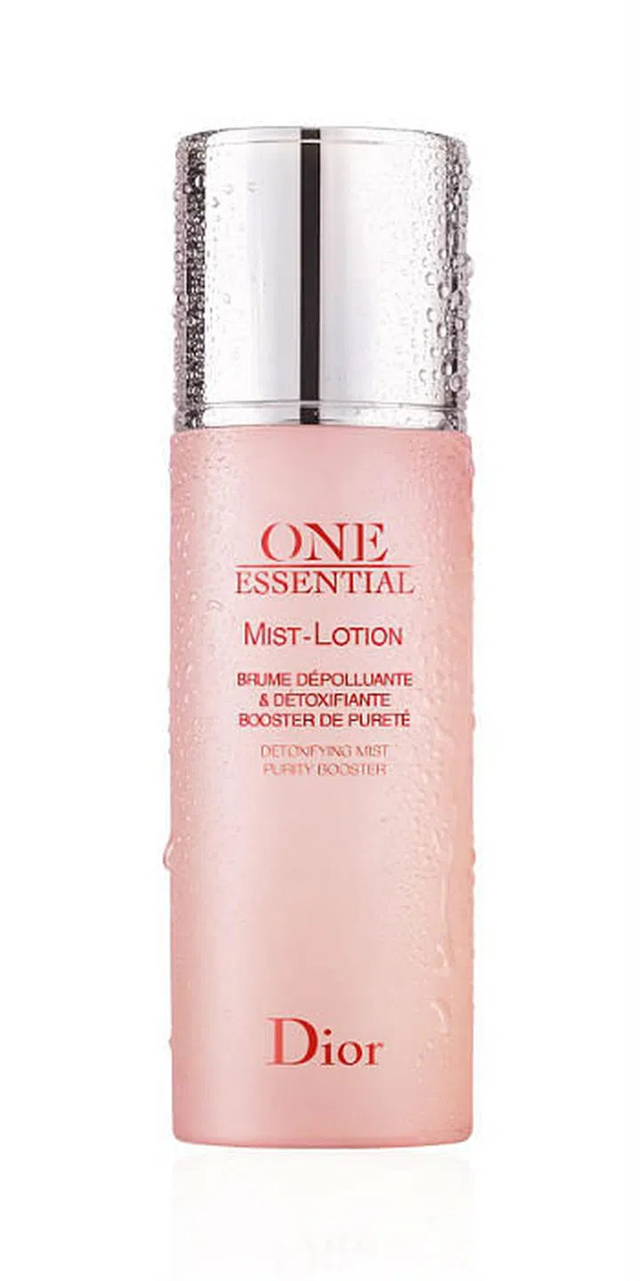 Dior’s anti-pollution lotion-mist hybrid is packed with detoxifying hibiscus extract from the Dior Gardens in Burkina Faso. The result is clarified and well-nourished skin that glows. Photo: Dior
