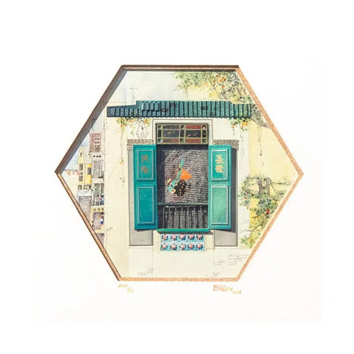 Looking to decorate your home instead this National Day? Travel through time (literally) with artist Arthur P.Y. Ting's beautiful wall decorations that give you a glimpse into frozen scenes of Singapore's past.