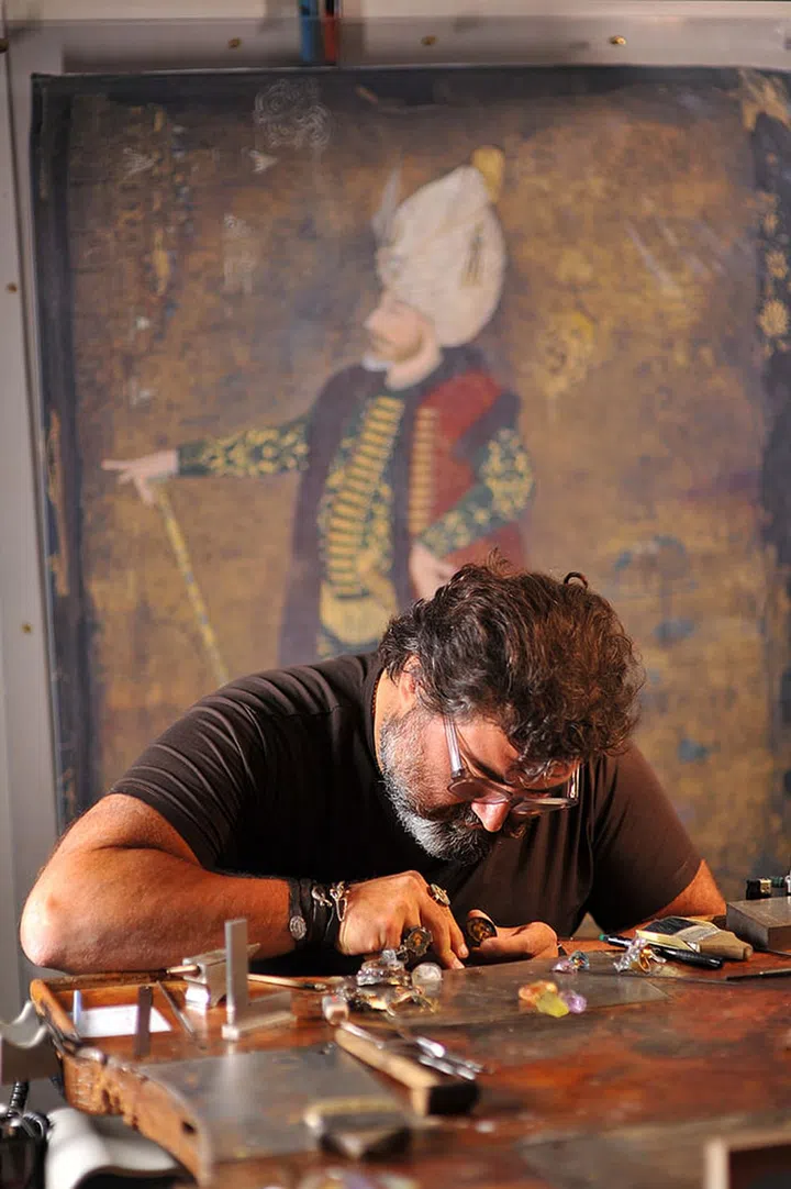 Sevan at work. Photo: Courtesy of Sevan Biçakçi