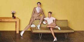 Charles and Keith Fall 2019 campaign starring Hailey Bieber and Ju Xiao Wen