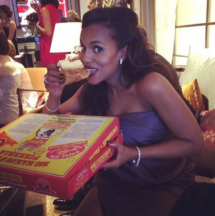 A whole box? Olivia Pope Kerry Washington is our hero.
Photo: Instagram