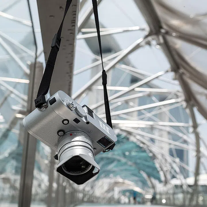 This special Leica camera really means it when it says "limited edition". With only 18 pieces sold worldwide, the camera case is proudly emblazoned with both the iconic Marina Bay Sands outline, as well as the lion emblem of Singapore.