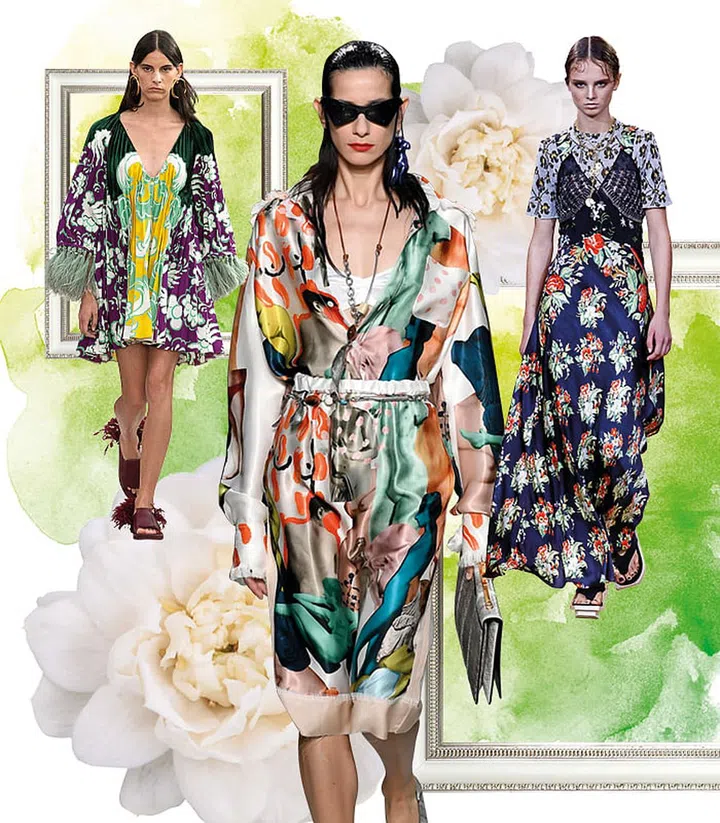 There’s always something for the fashion magpie though this time, it’s a lot more curated and less hodgepodge. For starters, prints are being mixed in more measured ways, with some of the best renditions at Paco Rabanne, where print, colour and texture combined in the most beautiful way. Patchwork details, scarf prints and delicate embroidery showcased the artisanal side of fashion, and Valentino was perhaps the most lyrical of all the examples, with each look at its grand show coming out looking more stunning than the last.