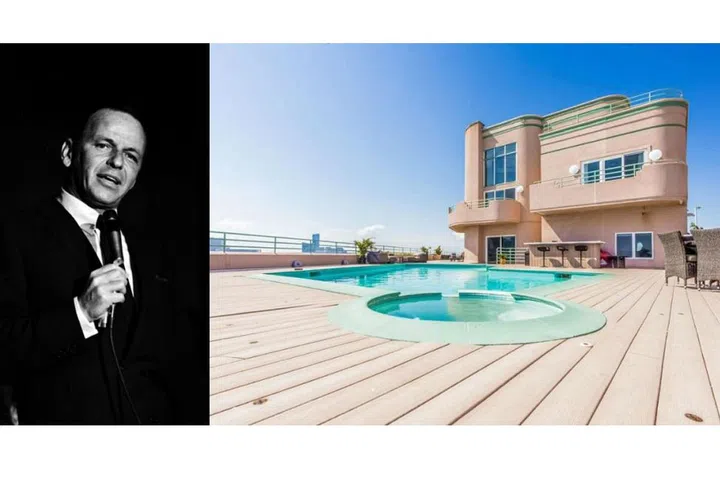 Ol' Blue Eyes may have sang about his love for New York, but one of his many swanky homes was his summer retreat, which sat across the river in not-so-sleepless New Jersey. This five-bedroom beach house has views of Atlantic City and an outdoor bar and pool — not to mention one of Sinatra's old toupees that was found on the property in 2015. Photo: Getty/ Planomatic.com.