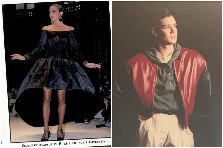 Pat Kraal and Brandon Barker during their modelling heyday. (Photos: Pat Kraal and Asia Magazine)