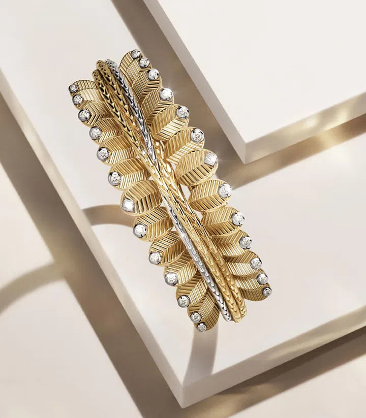 The Grain de Café bracelet from Cartier's fine jewellery collection. Photo: Cartier