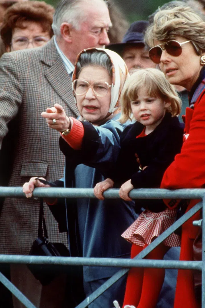 The Queen at the Royal Windsor Horse Show with Princess Beatrice. Photo: Getty