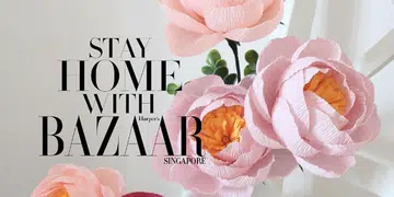 Stay Home With BAZAAR How To Make Paper Peonies - Featured