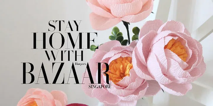 Stay Home With BAZAAR How To Make Paper Peonies - Featured