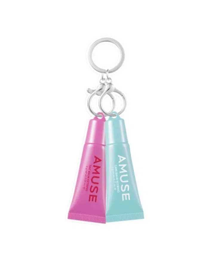 amuse lip balm keychain, lip balm bag charm, bag charms