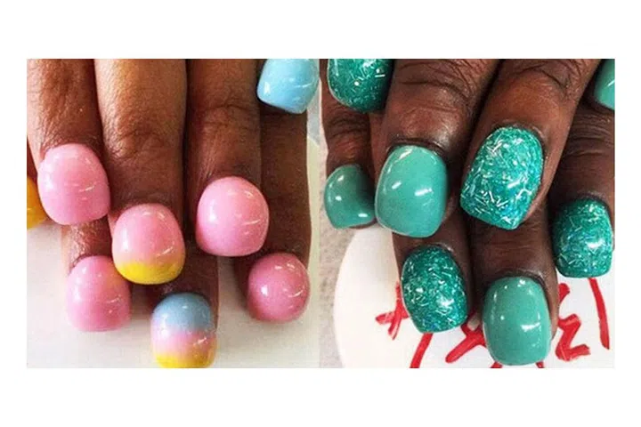 Bubble manicures are the beauty equivalent of the McQueen Armadillo heels—painful-looking and impossible to pull off under any circumstances. ; Photo: Instagram