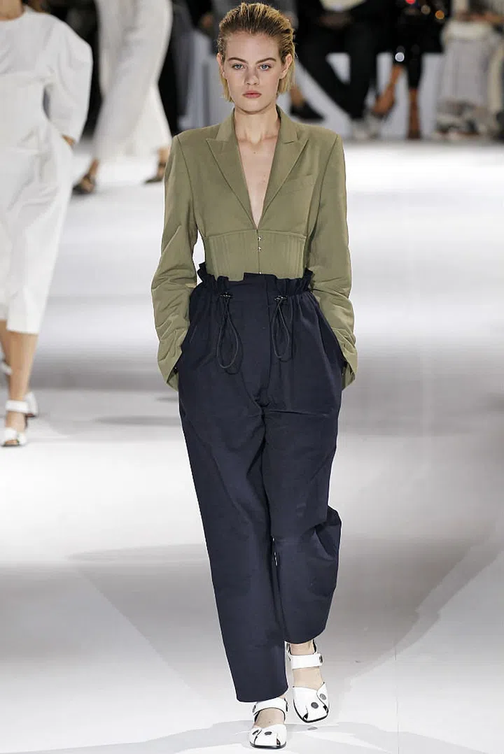 Key pieces: paper bag-waisted bottoms, an open-weave tank dress, an evening-friendly T-shirt dress
Photo: Getty