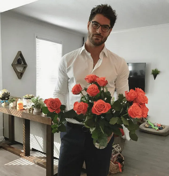 Ridiculously good-looking both with and without his shirt (good news: he's often without his shirt). 
Follow at: @nick__bateman
