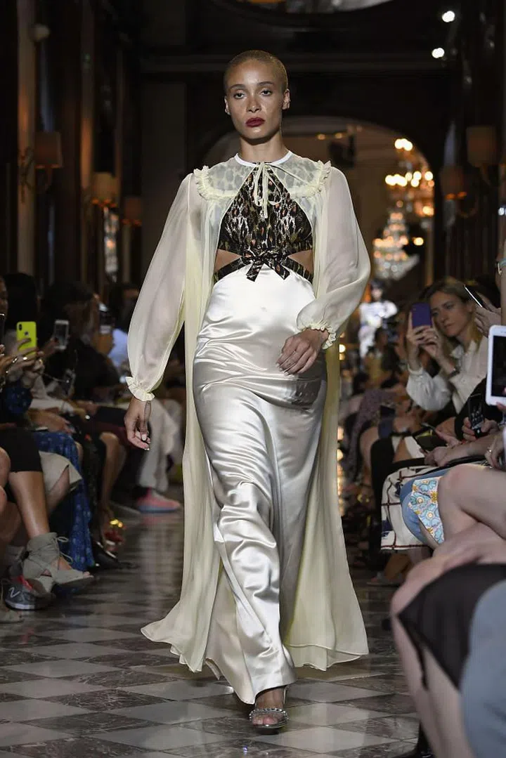 Walking the runway for Miu Miu in Paris.

Photo: Getty