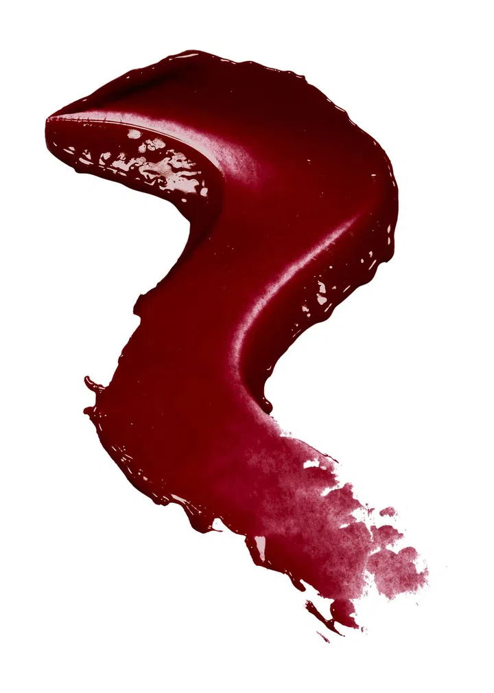 Best Beauty.  - stills, beauty samples makeup, red lipstick smear